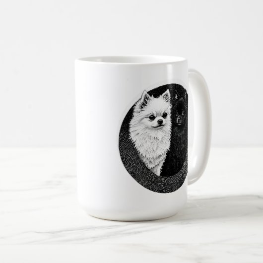 Japanischer Spitzhund Kaffeetasse (VorderseiteRechts)