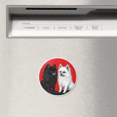 Japanischer Spitzhund Magnet (In Situ (Geschirrspüler))