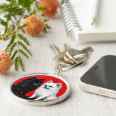 Japanischer Spitzhund Schlüsselanhänger (Seite)