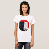 Japanischer Spitzhund T-Shirt (Vorne ganz)