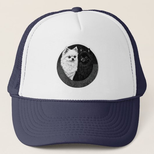 Japanischer Spitzhund Truckerkappe (Vorderseite)