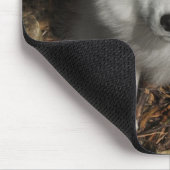 Japanischer Spitzwelpe Mousepad (Ecke)