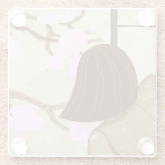 Japanischer Springbrunnen-Untersetzer Glasuntersetzer (Rückseite)