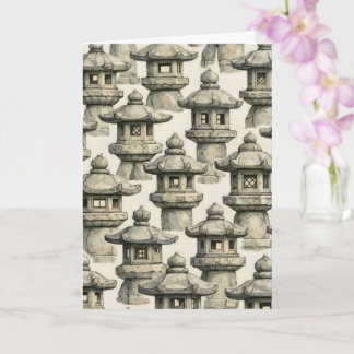 Japanischer Stehlaternen-Garten Karte