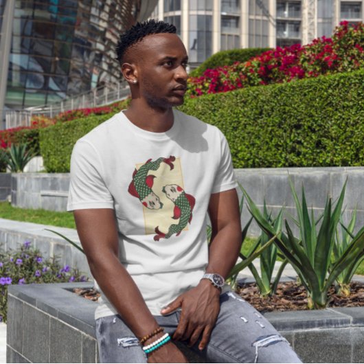 Japanischer Stil Koi Fisch T-Shirt