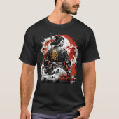 Japanischer Stil Samurai Warrior T-Shirt (Vorderseite)
