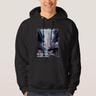 Japanischer Streetwear Retro-Vibes Ästhetik Tokio Hoodie
