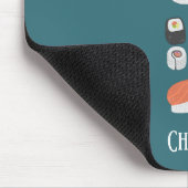 Japanischer Sushi-Individuelle Name Mousepad (Ecke)