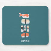 Japanischer Sushi-Individuelle Name Mousepad (Vorne)