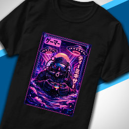 Japanischer Synthwave Sci-Fi UFO Scuba Cooler Game T-Shirt