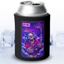 Japanischer Synthwave Sci-Fi UFO Skelett Cooler Ga