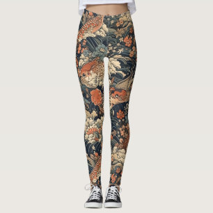 Japanischer Tattoo Art Sea Monster Leggings