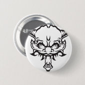 Japanischer Tattoo Oni Demon Button (Vorne & Hinten)