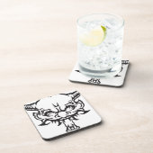 Japanischer Tattoo Oni Demon Getränkeuntersetzer (Rechte Seite)