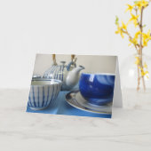 japanischer Teaset Karte (Gelbe Blume)