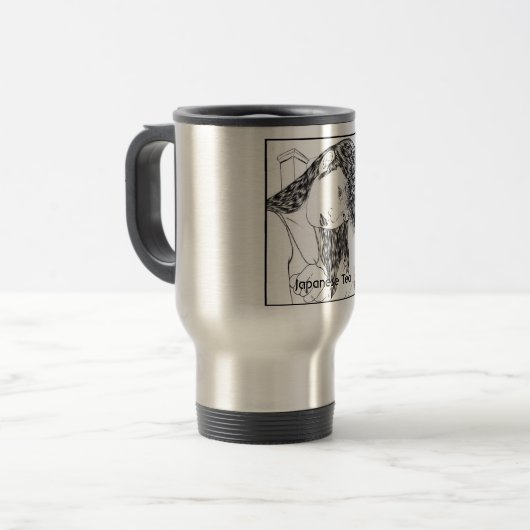 Japanischer Tee Reisebecher (Vorderseite Links)