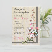 Japanischer Teegarten Hochzeit oder Dusche - Einladung (Stehend Vorderseite)