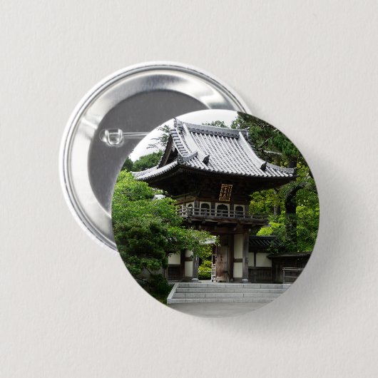 Japanischer Teegarten in San Francisco Button (Vorne & Hinten)