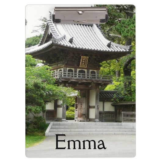 Japanischer Teegarten in San Francisco Klemmbrett (Vorderseite)