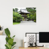 Japanischer Teegarten in San Francisco Poster (Heimbüro)