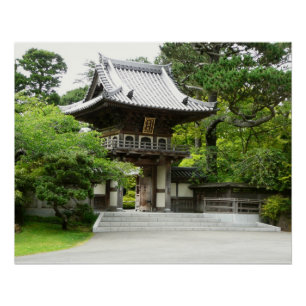 Japanischer Teegarten in San Francisco Poster