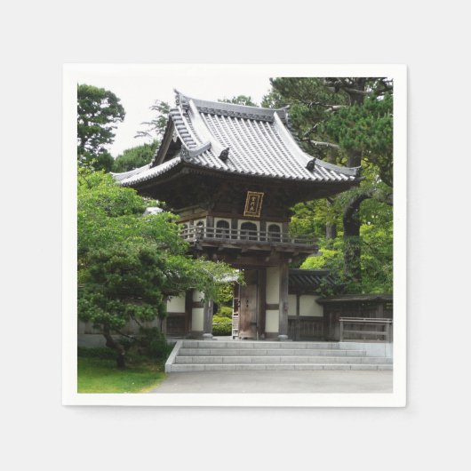 Japanischer Teegarten in San Francisco Serviette (Vorderseite)