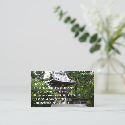 Japanischer Teegarten in San Francisco Visitenkarte (Stehend Vorderseite)