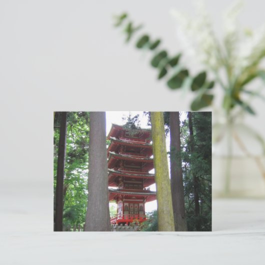 Japanischer Teegarten Postkarte (Stehend Vorderseite)