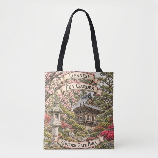 Japanischer Teegarten-Tote Tasche (Vorderseite)