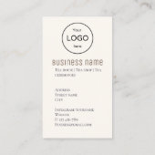 Japanischer Teehaus-Restaurant Business Card Visitenkarte (Rückseite)