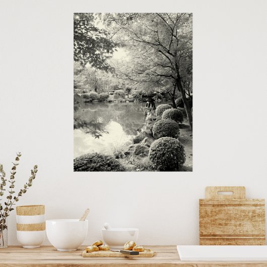 Japanischer Teiggarten Poster (Küche)