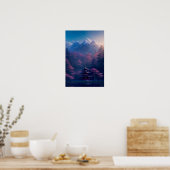 Japanischer Tempel am See Poster (Küche)