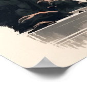 Japanischer Tempel-Landschaftsposter – Zen-Berg Poster (Ecke)