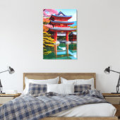 Japanischer Tempel Leinwanddruck (Insitu (Schlafzimmer))