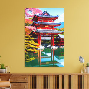 Japanischer Tempel Leinwanddruck