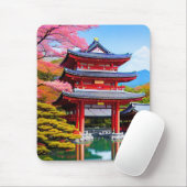 Japanischer Tempel Mousepad (Mit Mouse)