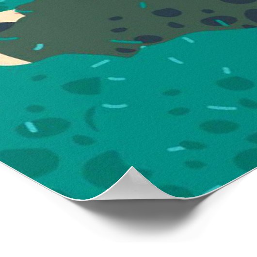 Japanischer Tempel Poster (Ecke)