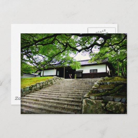 Japanischer Tempel Postkarte (Vorne/Hinten)