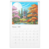 Japanischer Tempelgarten Kalender (Feb 2027)
