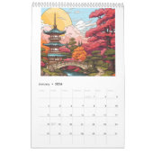 Japanischer Tempelgarten Kalender (Jan 2026)