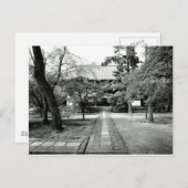 Japanischer Tempelgarten Postkarte (Vorne/Hinten)