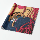 Japanischer Tiger Geschenkpapier (Ungerollt)