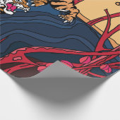Japanischer Tiger Geschenkpapier (Ecke)