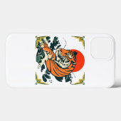 Japanischer Tiger-iPhone | Ukiyo-e Samurai Art Case-Mate iPhone Hülle (Rückseite (Horizontal))