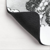 Japanischer Tinte Shishi Wächter-Löwe durch Mousepad (Ecke)