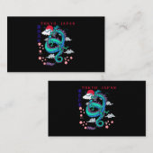 Japanischer Tokyo Dragon asiatischer Retro 80er St Visitenkarte (Vorne/Hinten)