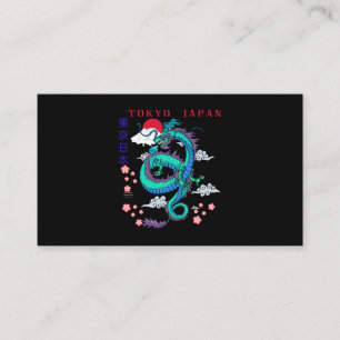 Japanischer Tokyo Dragon asiatischer Retro 80er St Visitenkarte