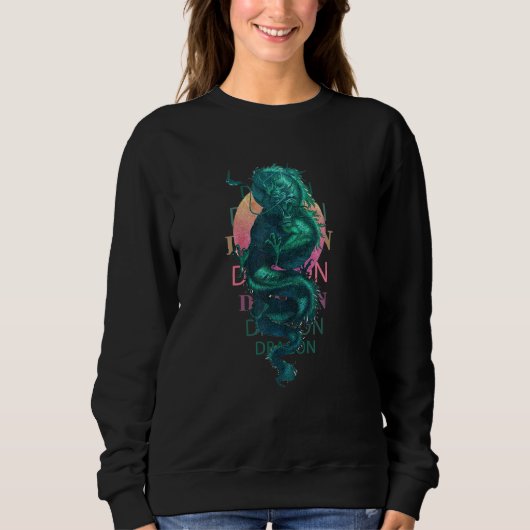 Japanischer Tokyo Dragon Sweatshirt (Vorderseite)
