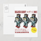 Japanischer Toy Robot Soldier Postkarte (Vorne/Hinten)