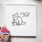 Japanischer Trash Panda Aufkleber